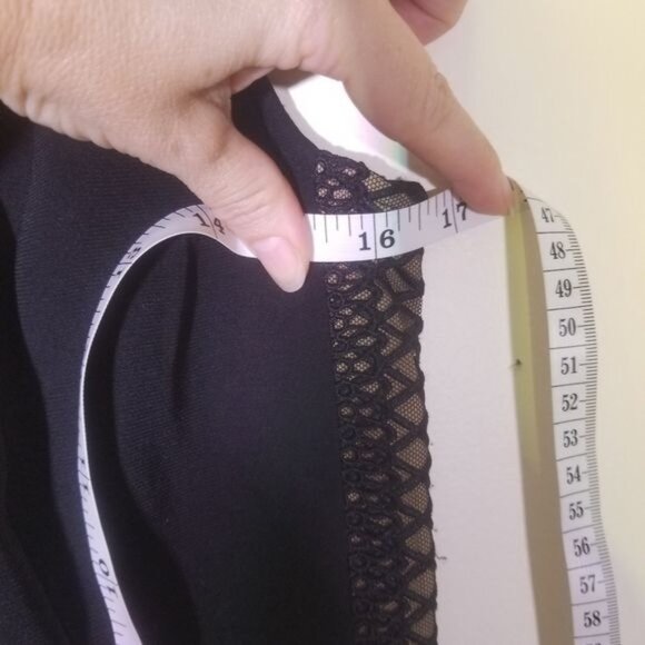 Bardot Black Laced Detail Jumpsuit Sz 4 Sleeveless Straight Leg Whimsigoth Glam - Picture 7 of 10